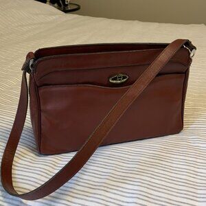 Etienne Aigner Vintage Oxblood Shoulder Bag